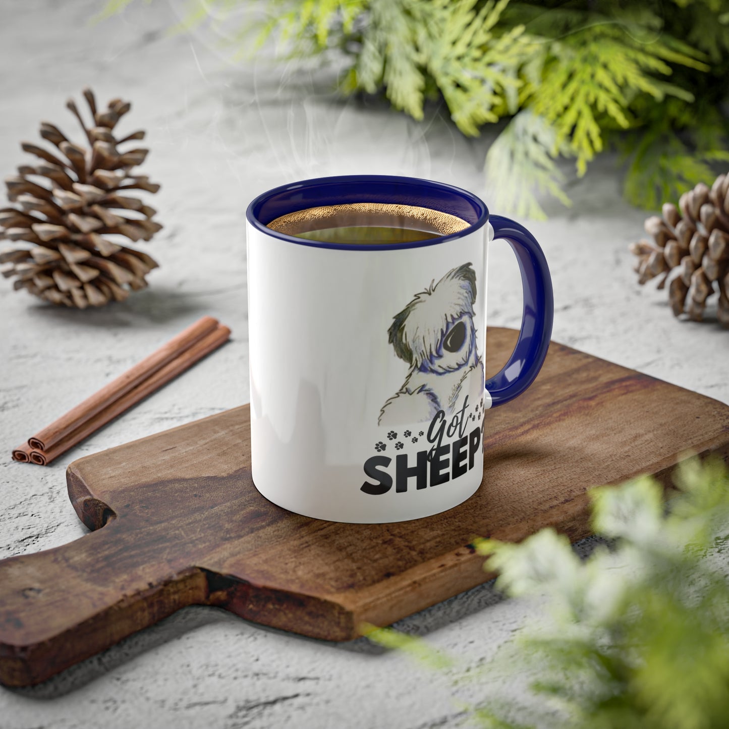 Got Sheep? Colorful Old English Sheepdog Coffee Mugs