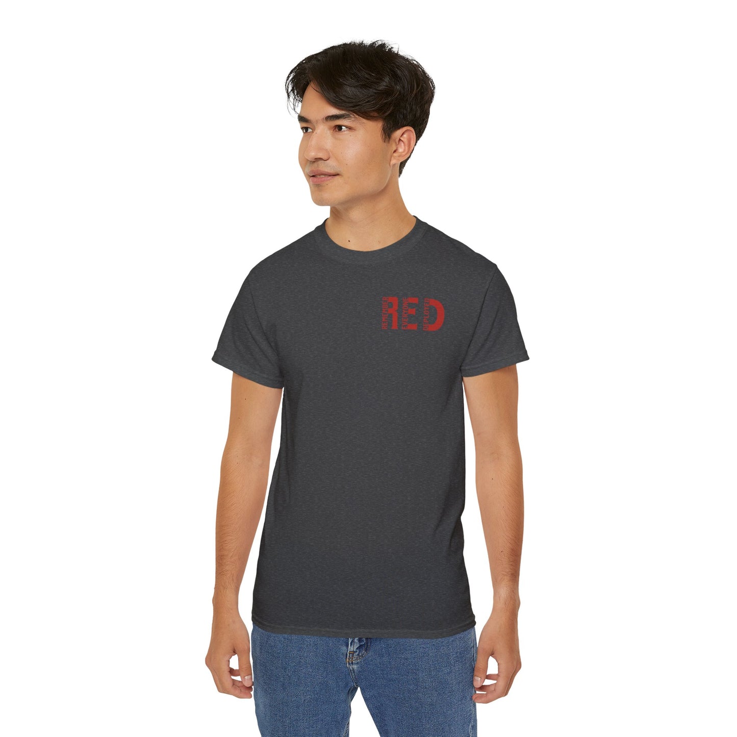 RED, Remember Everyone Deployed, Cotton/Polyester T-Shirt