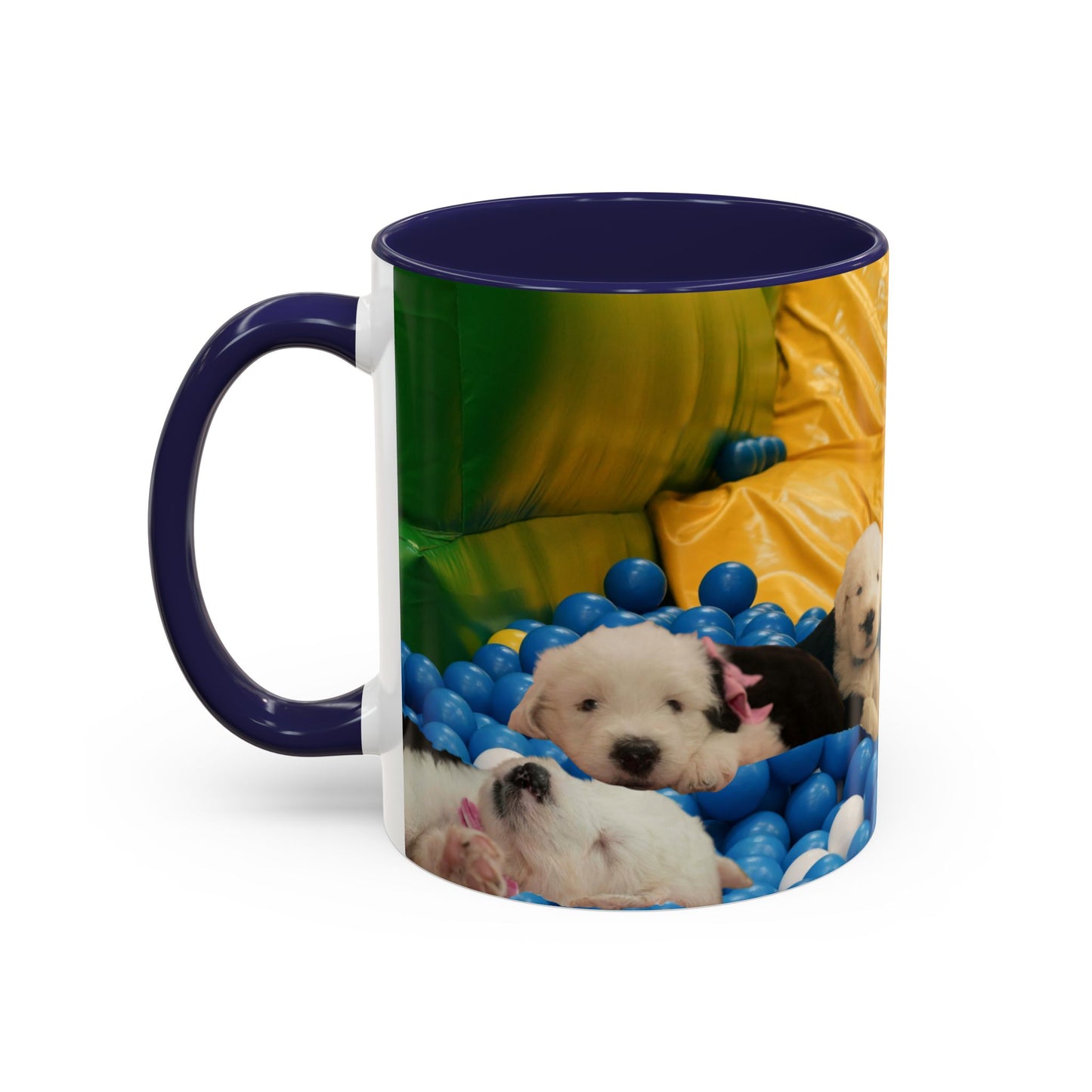 Playing in a Ball Pit, Old English Sheepdog Coffee Mug