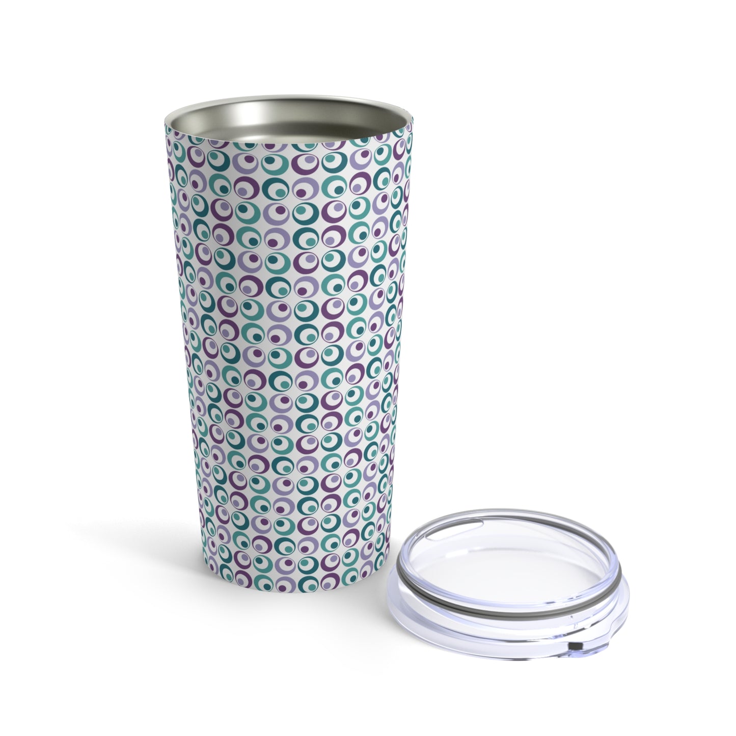 Geometric Travel Tumbler, Very Colorful Geometric Tumbler, Stainless Steel 20oz Tumbler