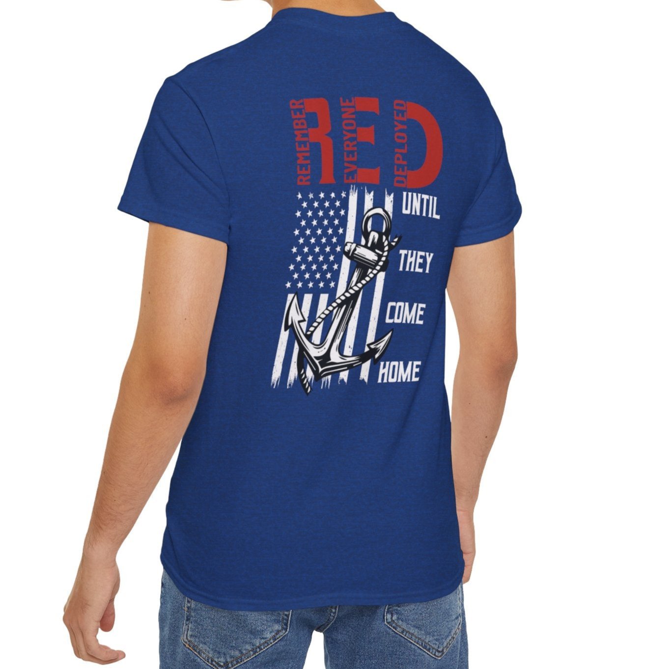 RED, Remember Everyone Deployed, Cotton/Polyester T-Shirt