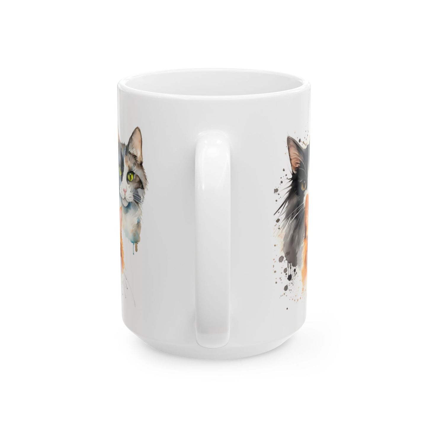Cat Rescue Coffee Mug — "Love My Rescues" Ceramic Coffee Mug (11oz & 15oz)
