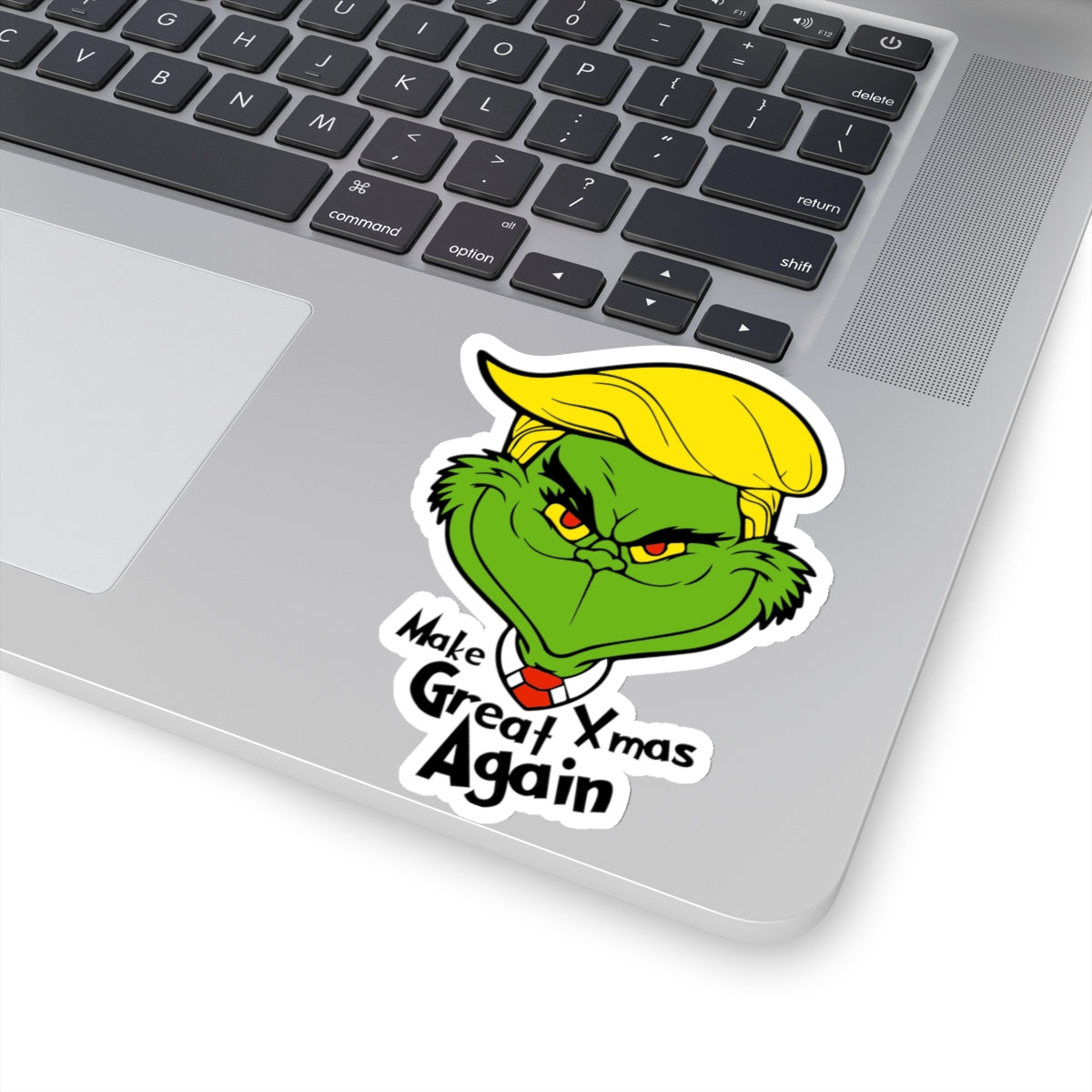 MXGA, Making X-Mas Great Again, The Grinchyrump Vinyl Decals, Kiss-Cut Stickers