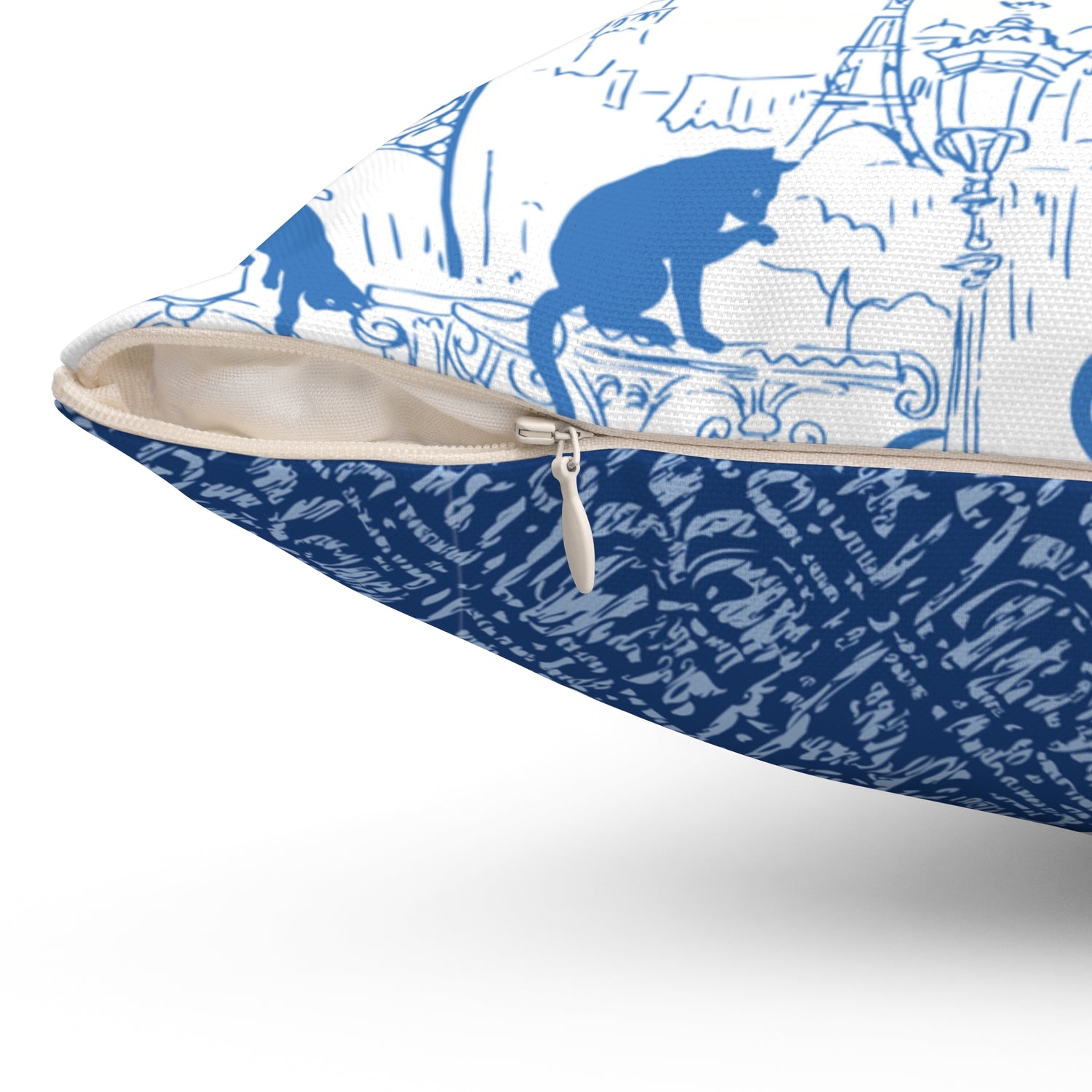 Cat Contrasting Throw Pillows