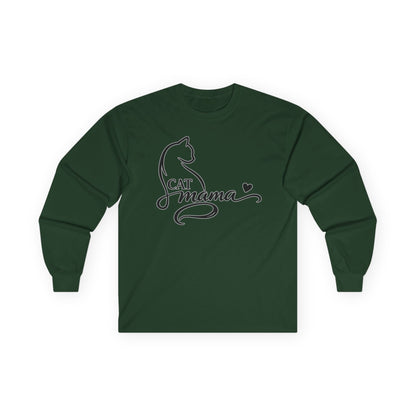 Cat Momma Long-Sleeve Tee - Kitty Cat Lover Long Sleeve Gildan Tee