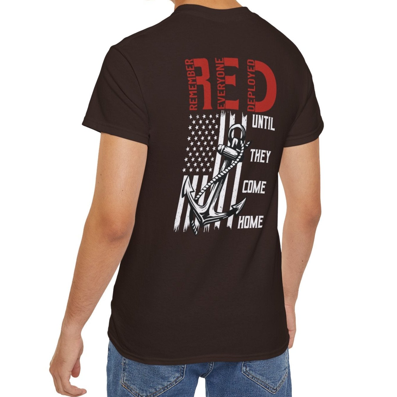 RED, Remember Everyone Deployed, Cotton/Polyester T-Shirt