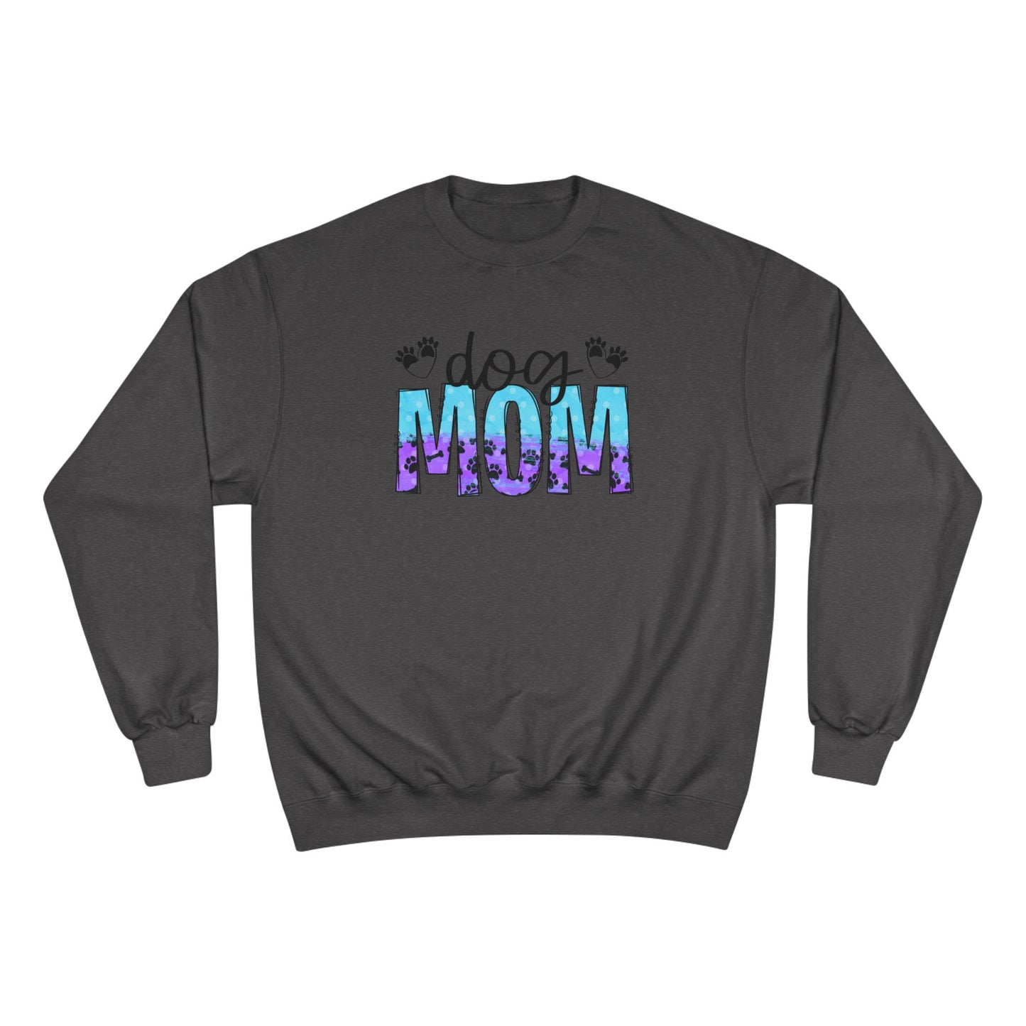 Colorful Dog Mom Top - Champion Crewneck Top