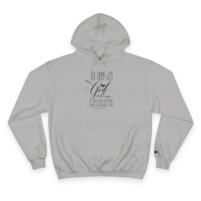 Faith Hoodie Roman 8:31, 'God is For You,' - Champion Pullover Hoodie