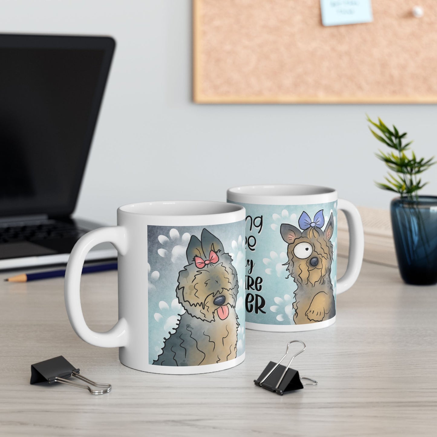 Yorkshire Terrier Morning Coffee, Ceramic Mug, 11oz, 15oz