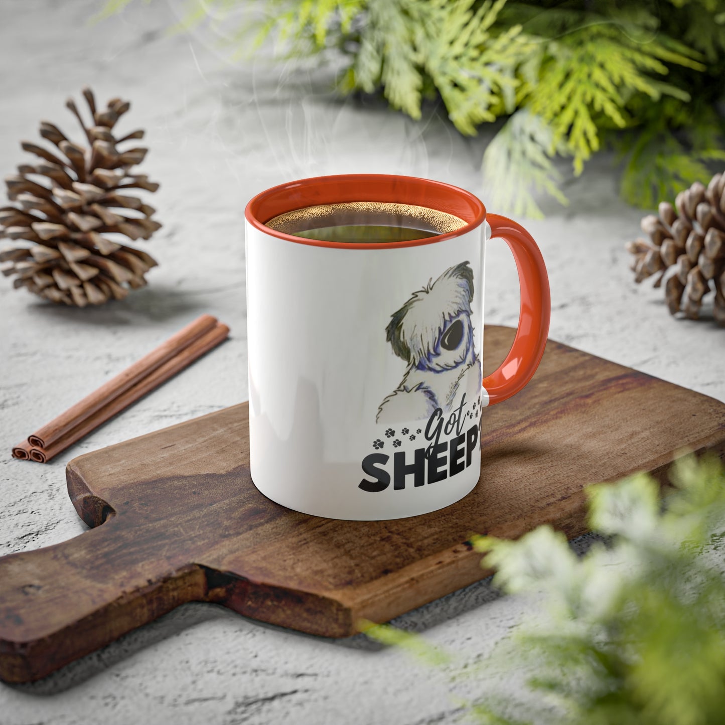 Got Sheep? Colorful Old English Sheepdog Coffee Mugs