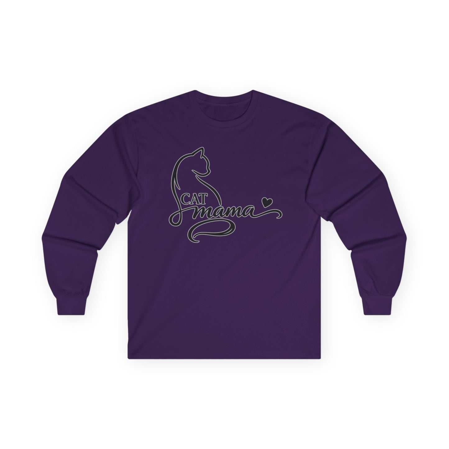 Cat Momma Long-Sleeve Tee - Kitty Cat Lover Long Sleeve Gildan Tee