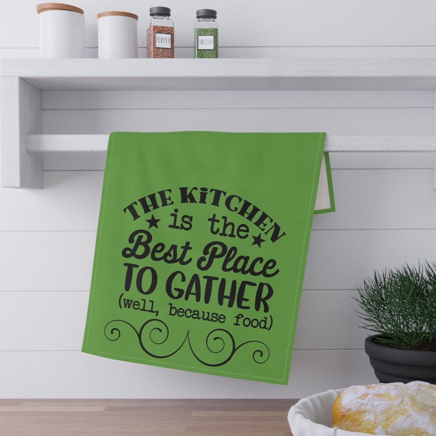 Funny Kitchen Towels, Humorous Tea Towels, Colorful Dish Cloth's, Best Place, Kitchen Towel