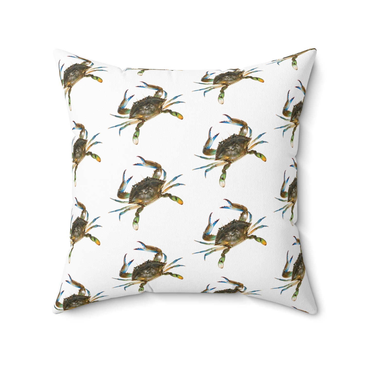 Blue Crab Throw Pillow