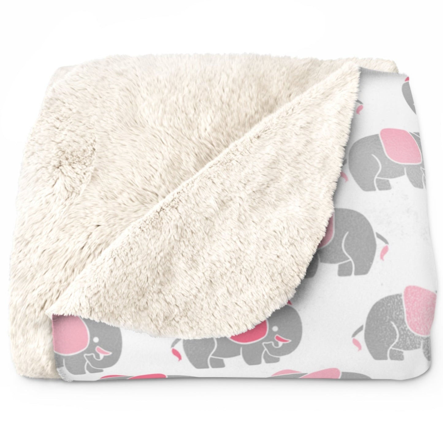 Elephants, Pink and Gray