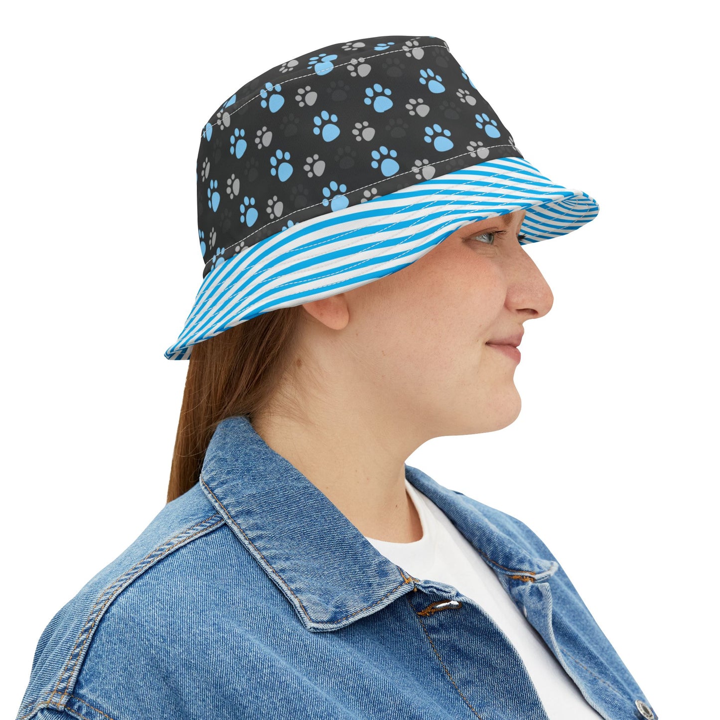 Bucket Hat - Colorful Paw Prints