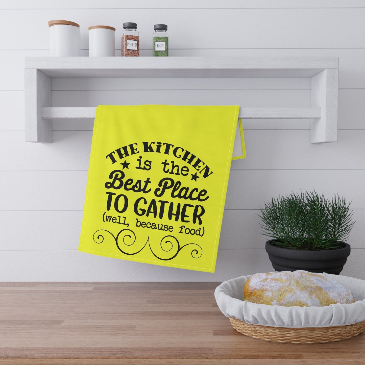 Funny Kitchen Towels, Humorous Tea Towels, Colorful Dish Cloth's, Best Place, Kitchen Towel