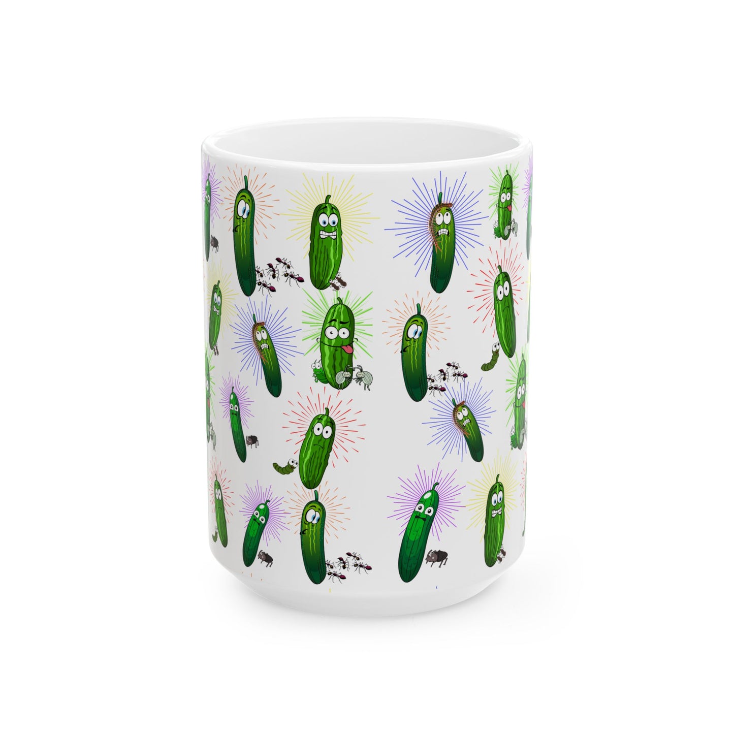 Dill Pickle, The "Dylbug" Ceramic Mug, 11oz and 15oz