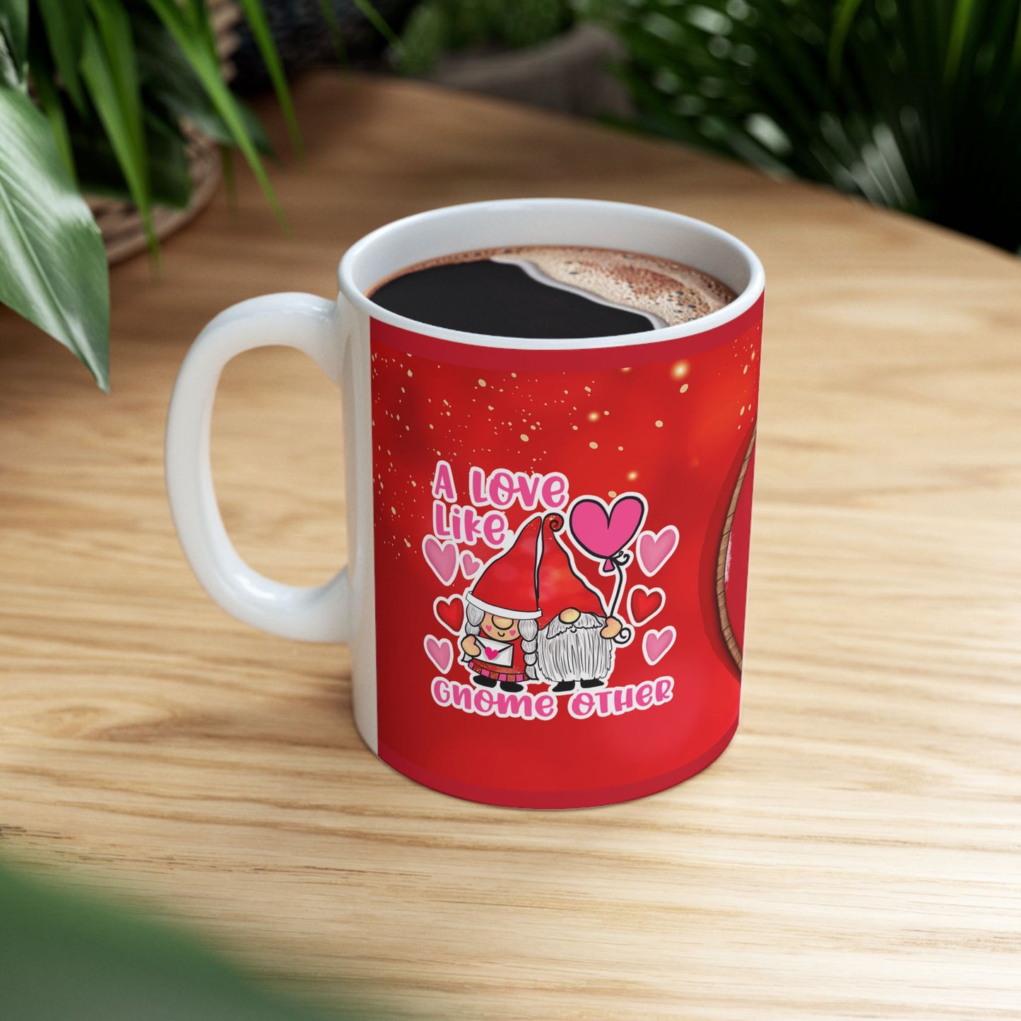 Valentines Day Coffee Mug - Custom Photo Mug Heart Ceramic Mug (11oz/15oz)