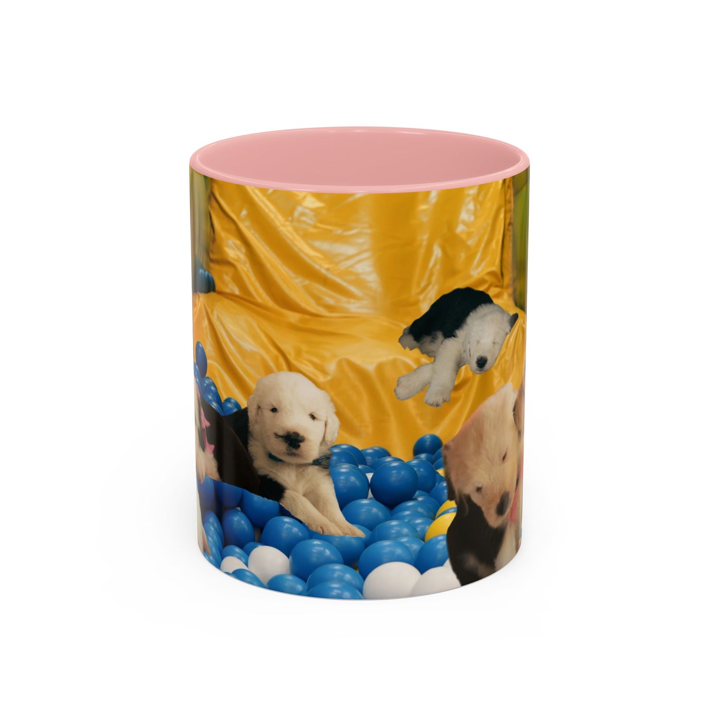 Playing in a Ball Pit, Old English Sheepdog Coffee Mug