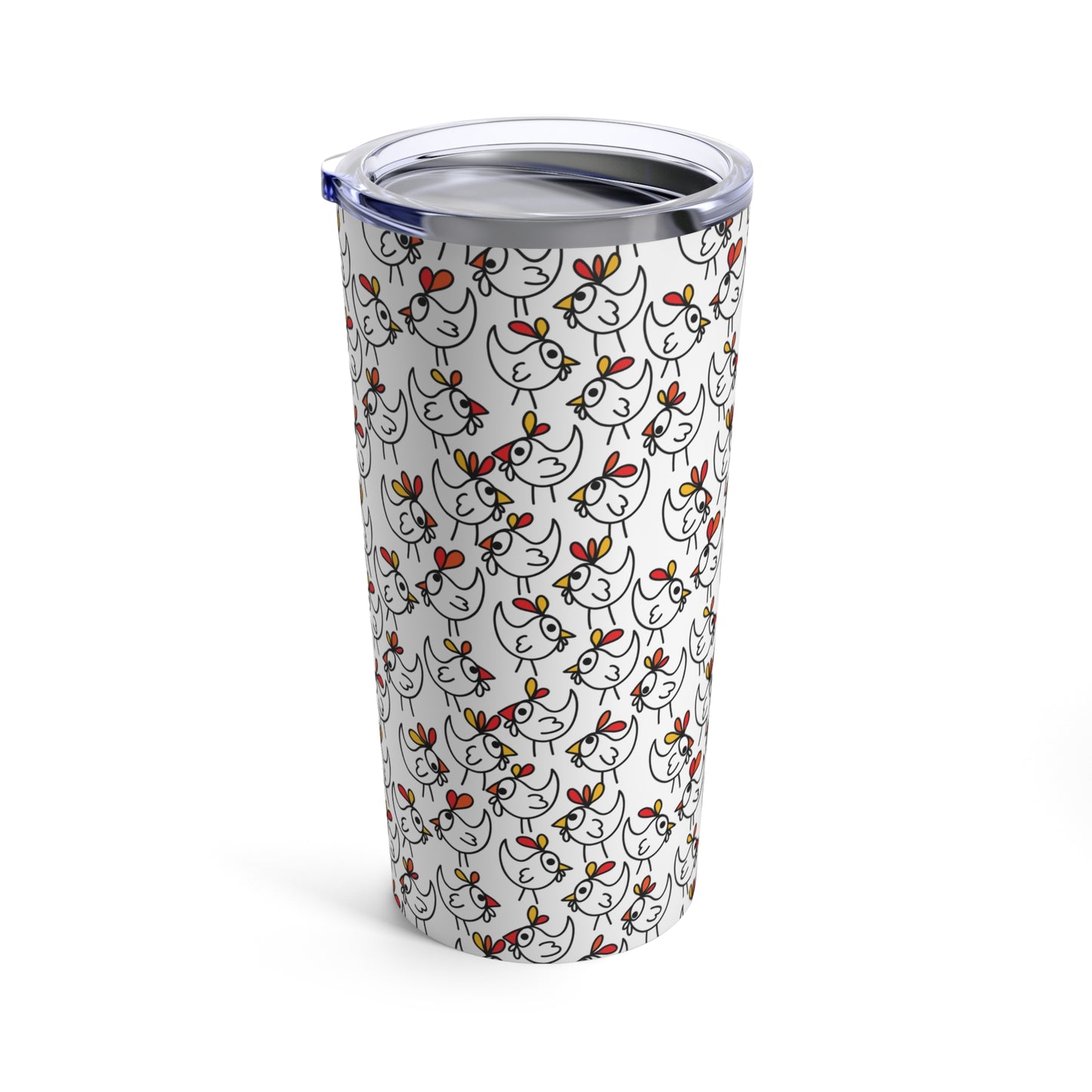 Chicken Travel Tumbler, Chicken Tumbler, Crazy Chicken 20oz Tumbler