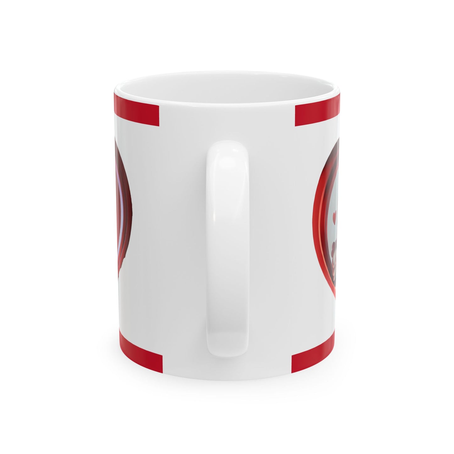 Valentine Llama Ceramic Mug – Cute Heart Love Coffee Cup (11oz, 15oz)