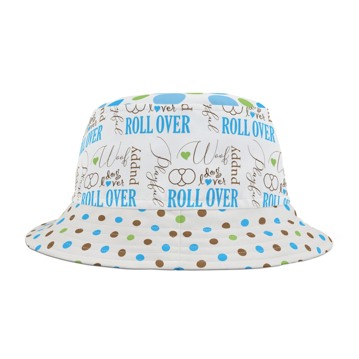 Bucket Hat - Puppy Roll Over Playful Colorful Dog Lover