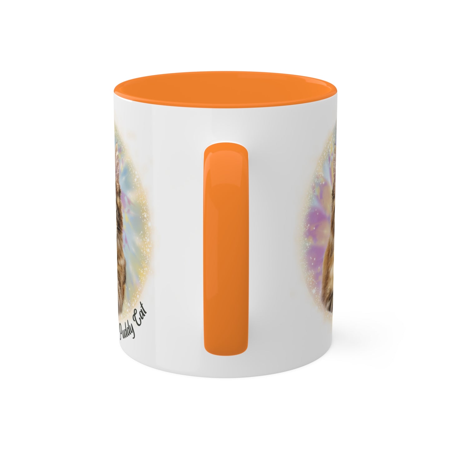 Pastel Tie Dye Pet Photo and Name Mug