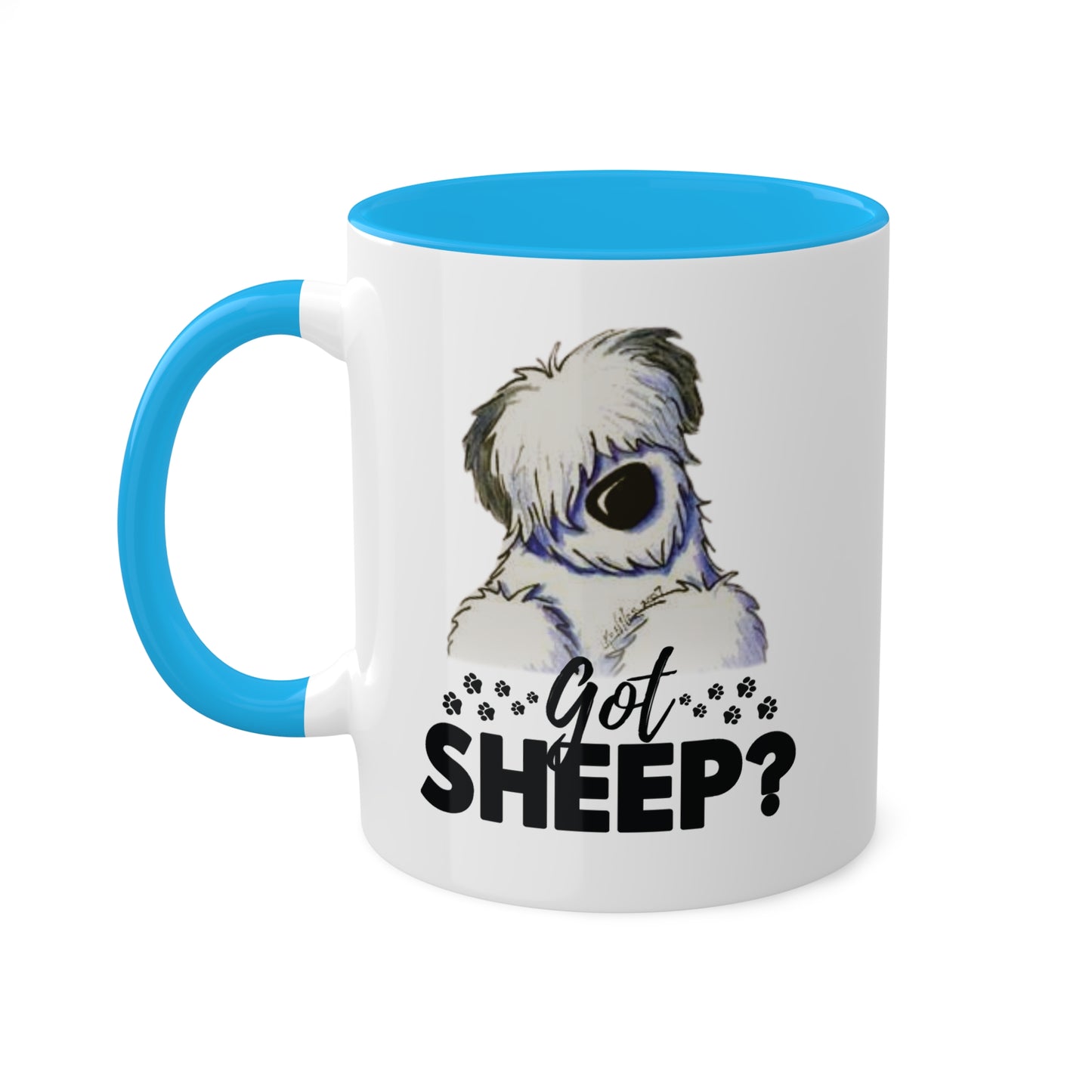 Got Sheep? Colorful Old English Sheepdog Coffee Mugs