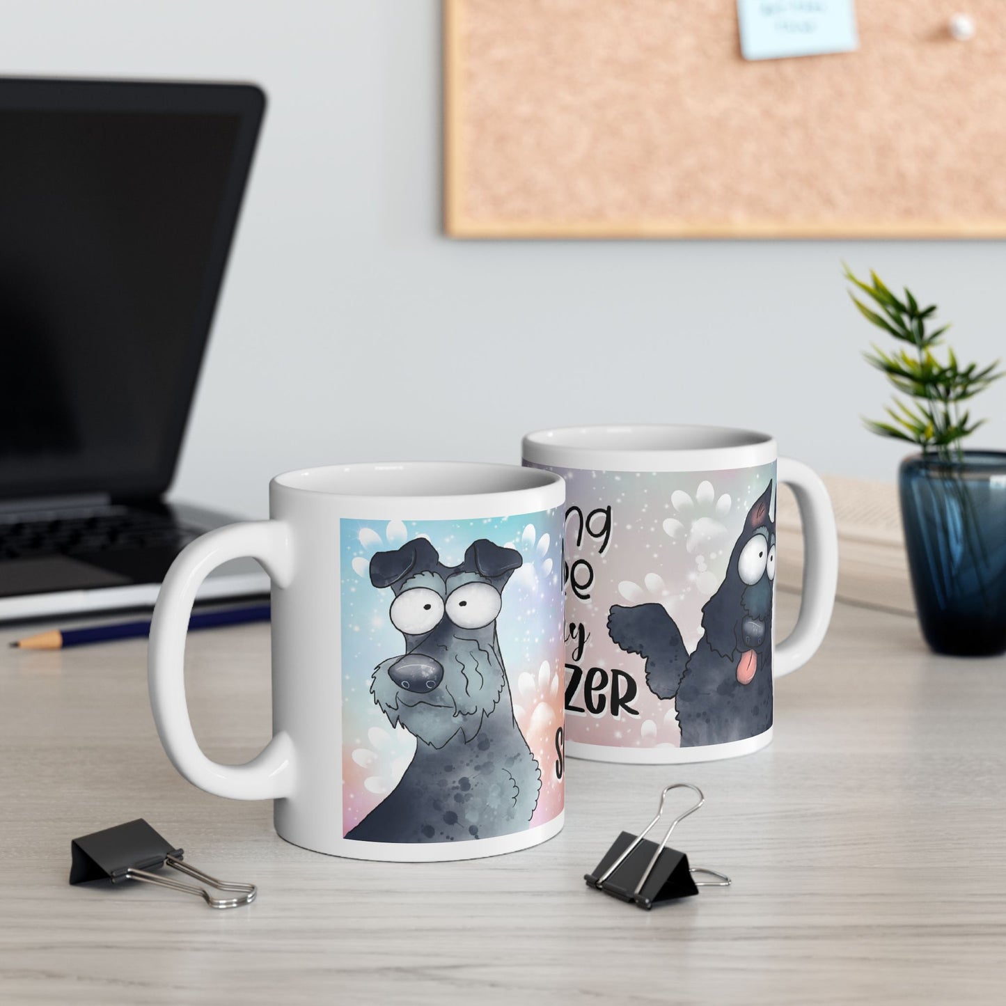 Coffee With My Schnauzer, Ceramic Mug, 11oz, 15oz