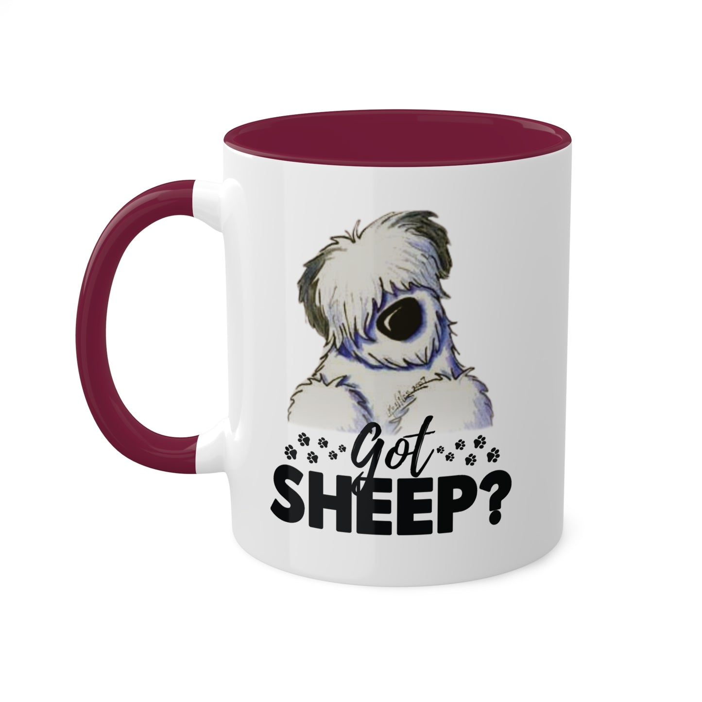 Got Sheep? Colorful Old English Sheepdog Coffee Mugs