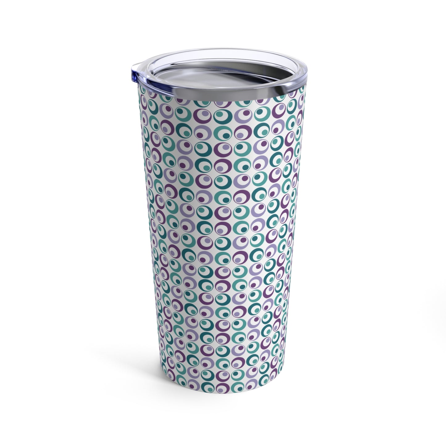 Geometric Travel Tumbler, Very Colorful Geometric Tumbler, Stainless Steel 20oz Tumbler