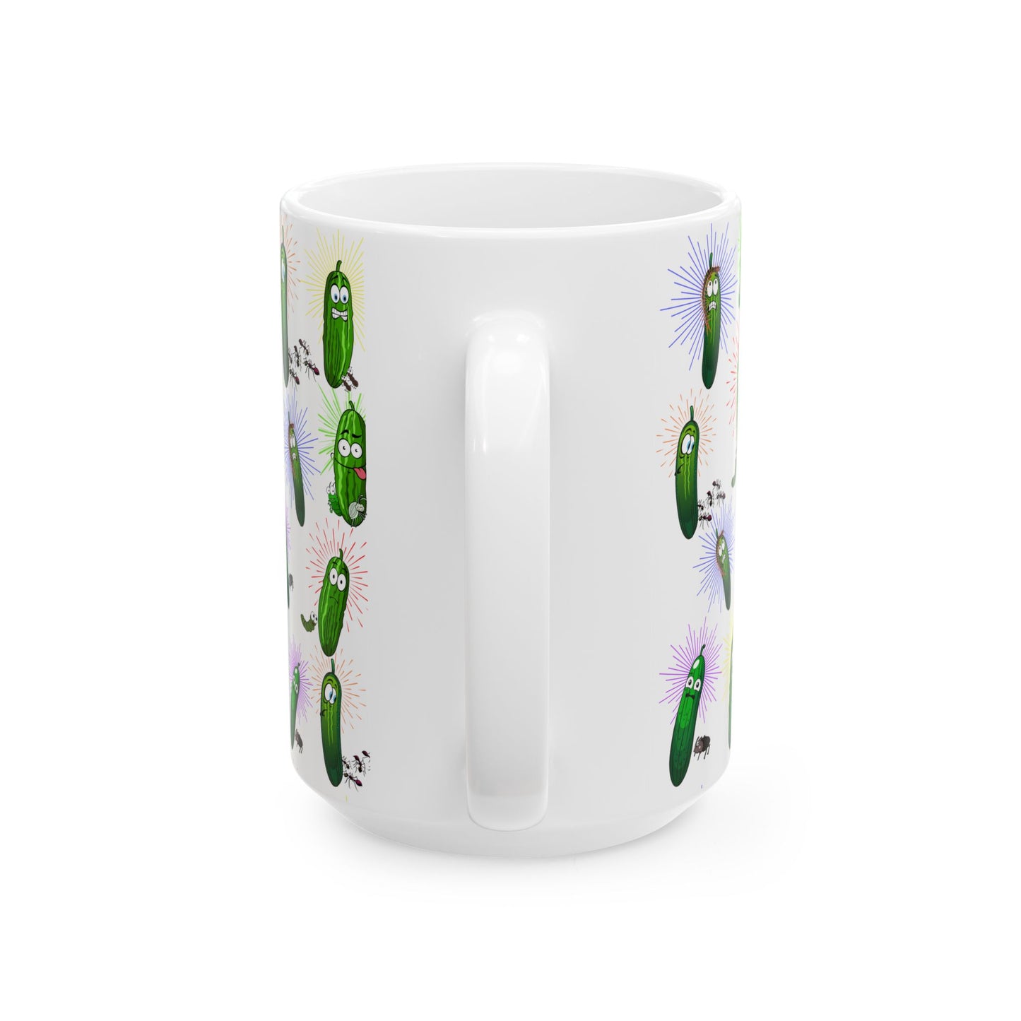 Dill Pickle, The "Dylbug" Ceramic Mug, 11oz and 15oz