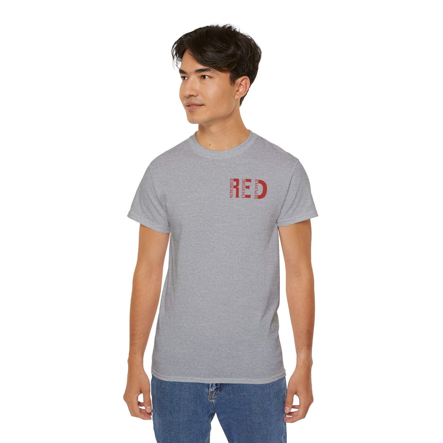 RED, Remember Everyone Deployed, Cotton/Polyester T-Shirt