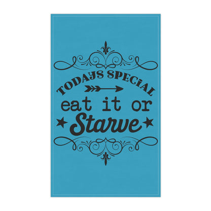 Kitchen Towel, Tea Towels, Funny Dish Towels, Eat or Starve