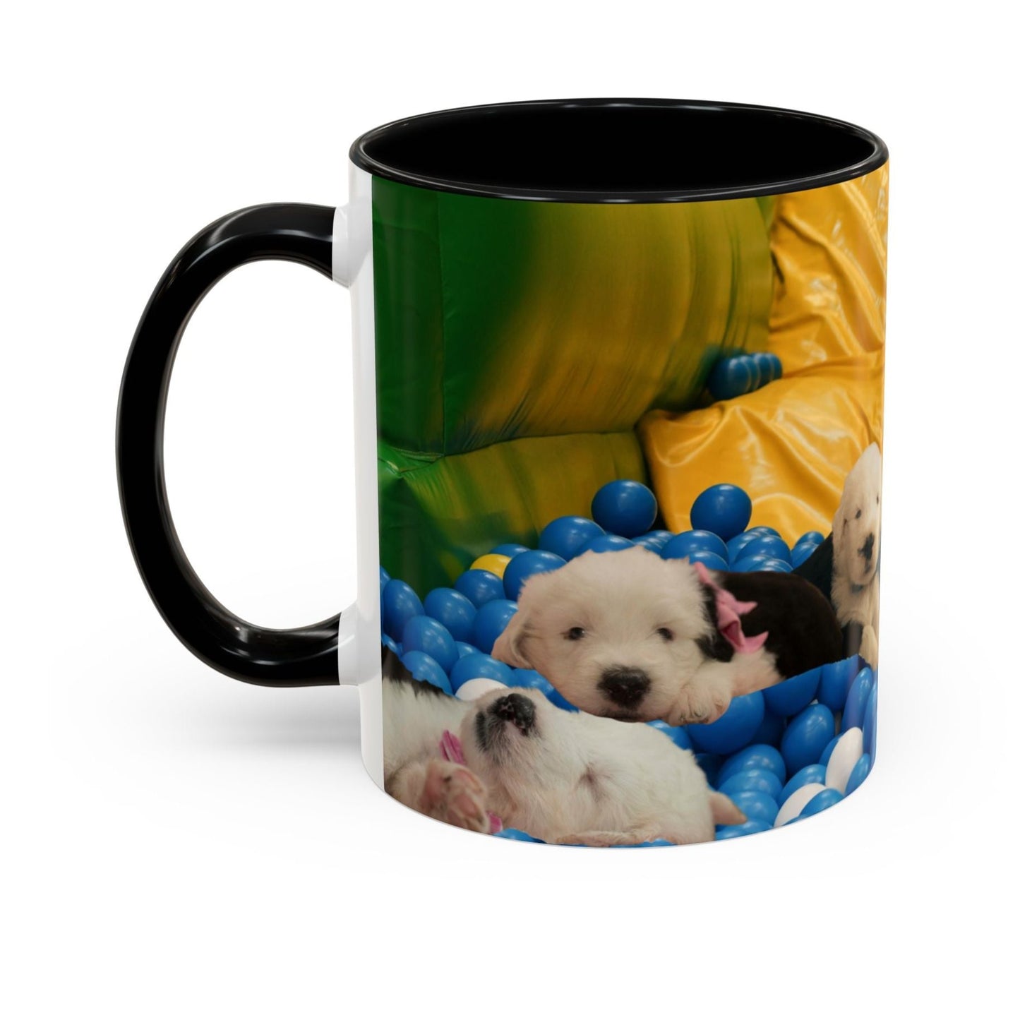 Playing in a Ball Pit, Old English Sheepdog Coffee Mug