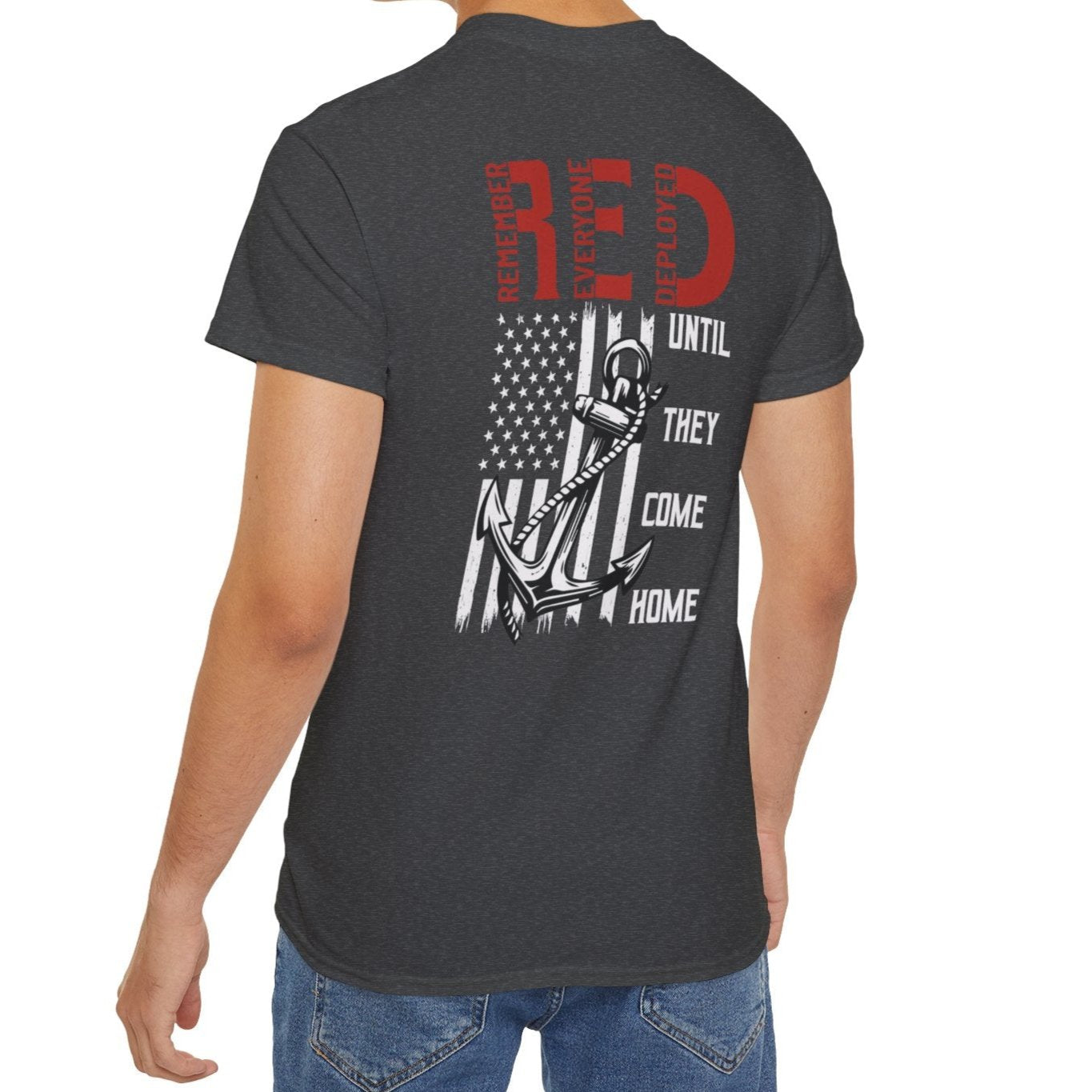 RED, Remember Everyone Deployed, Cotton/Polyester T-Shirt