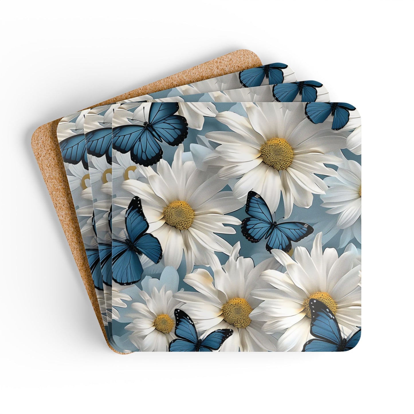 Daisy and Butterfly, Coasters, Set of 4