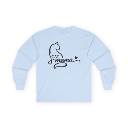 Cat Momma Long-Sleeve Tee - Kitty Cat Lover Long Sleeve Gildan Tee