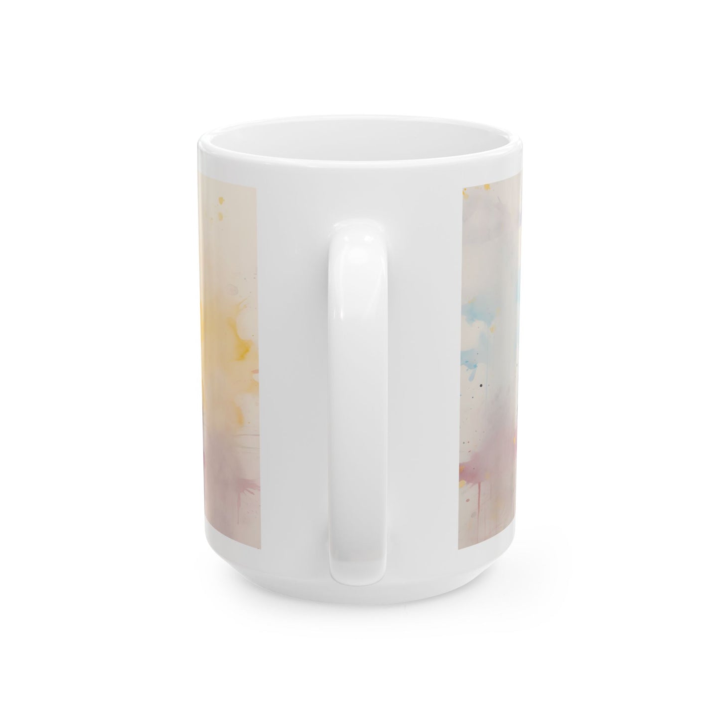 Bulldog Watercolor Ceramic Mug (11oz & 15oz) - Colorful Pet Coffee Cup