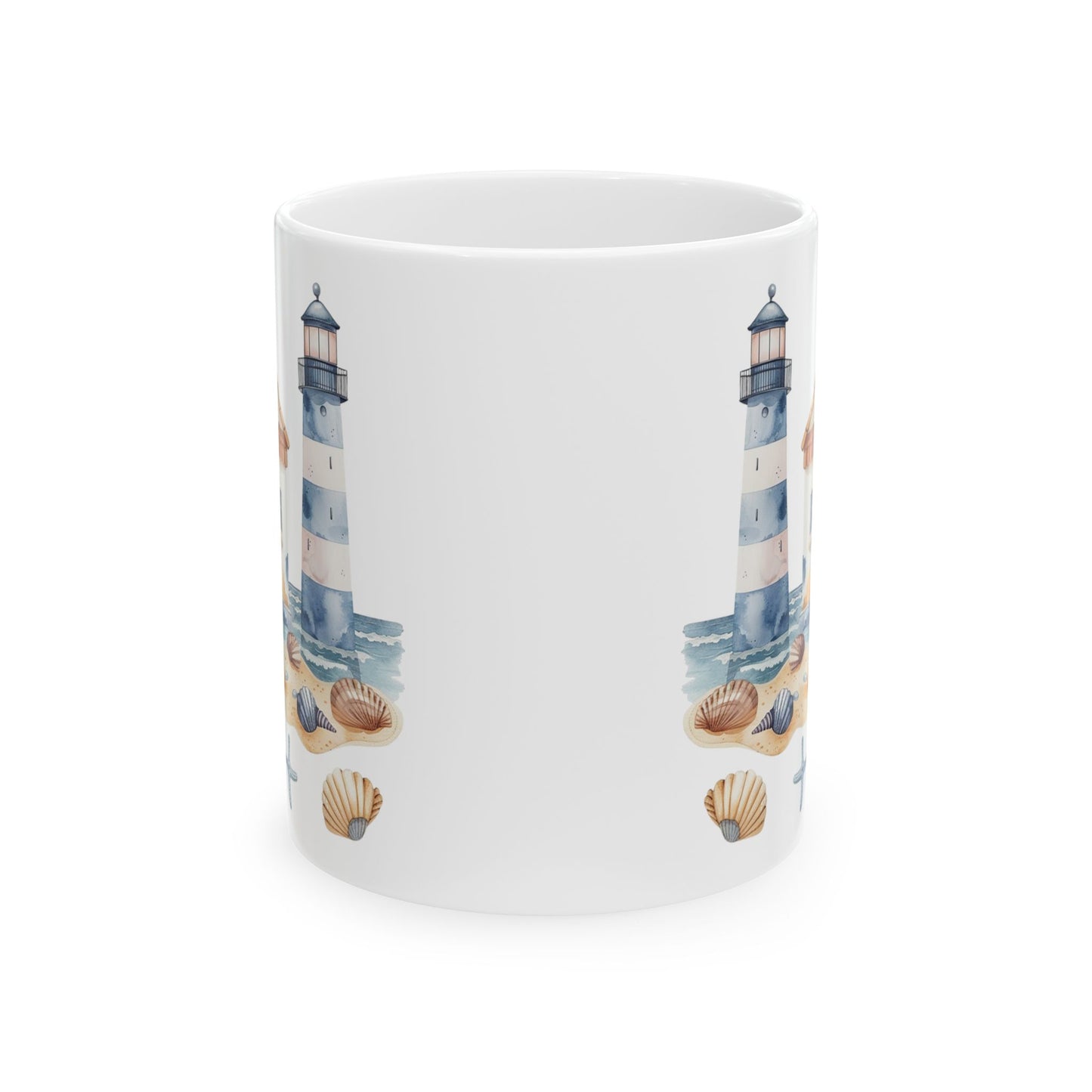 Lighthouse at the Coast, Ceramic Mug, 11oz, 15oz