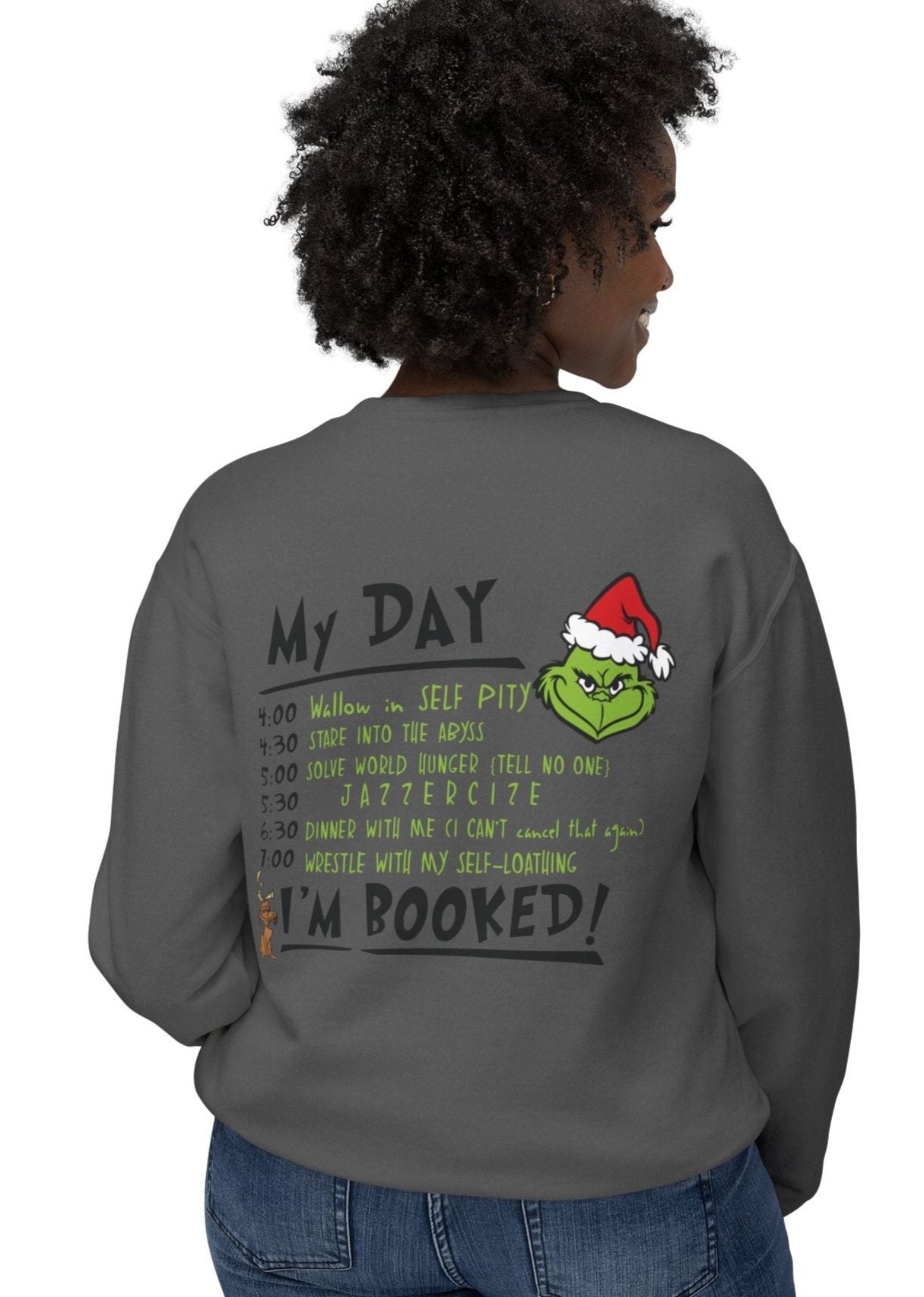 Believe, My Day is Booked Front/Back Graphic Design, Unisex, Gildan Cotton/Polyester Sweatshirt