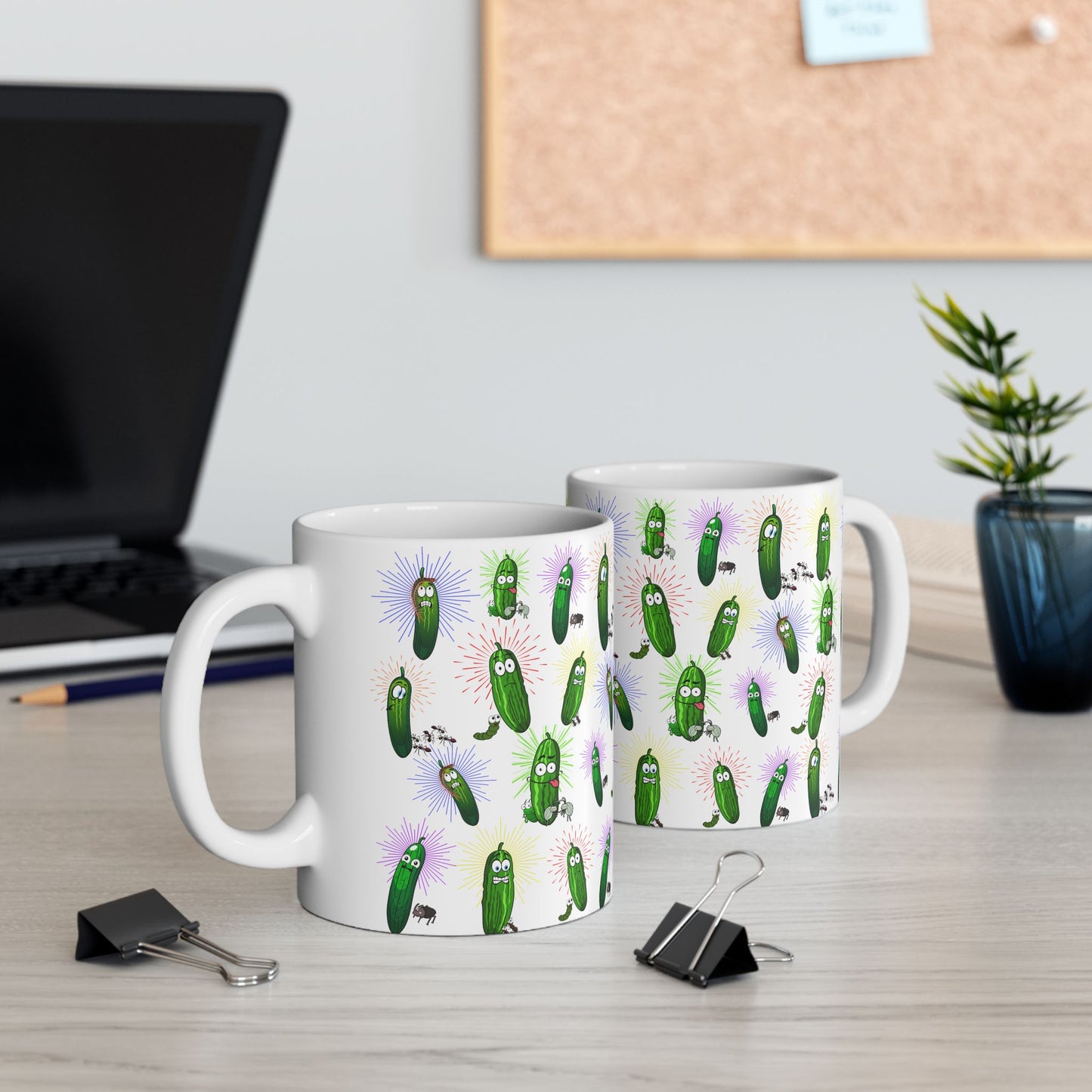 Dill Pickle, The "Dylbug" Ceramic Mug, 11oz and 15oz