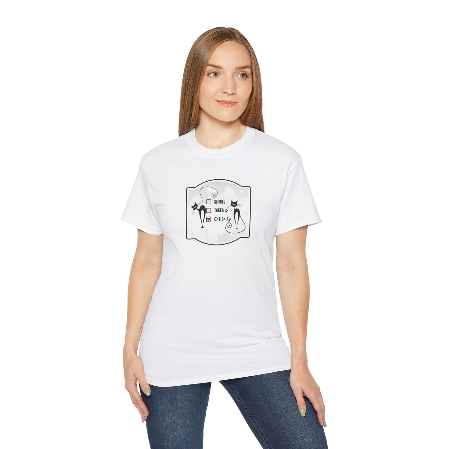 Single, Taken, Cat Lady, Cotton Tee