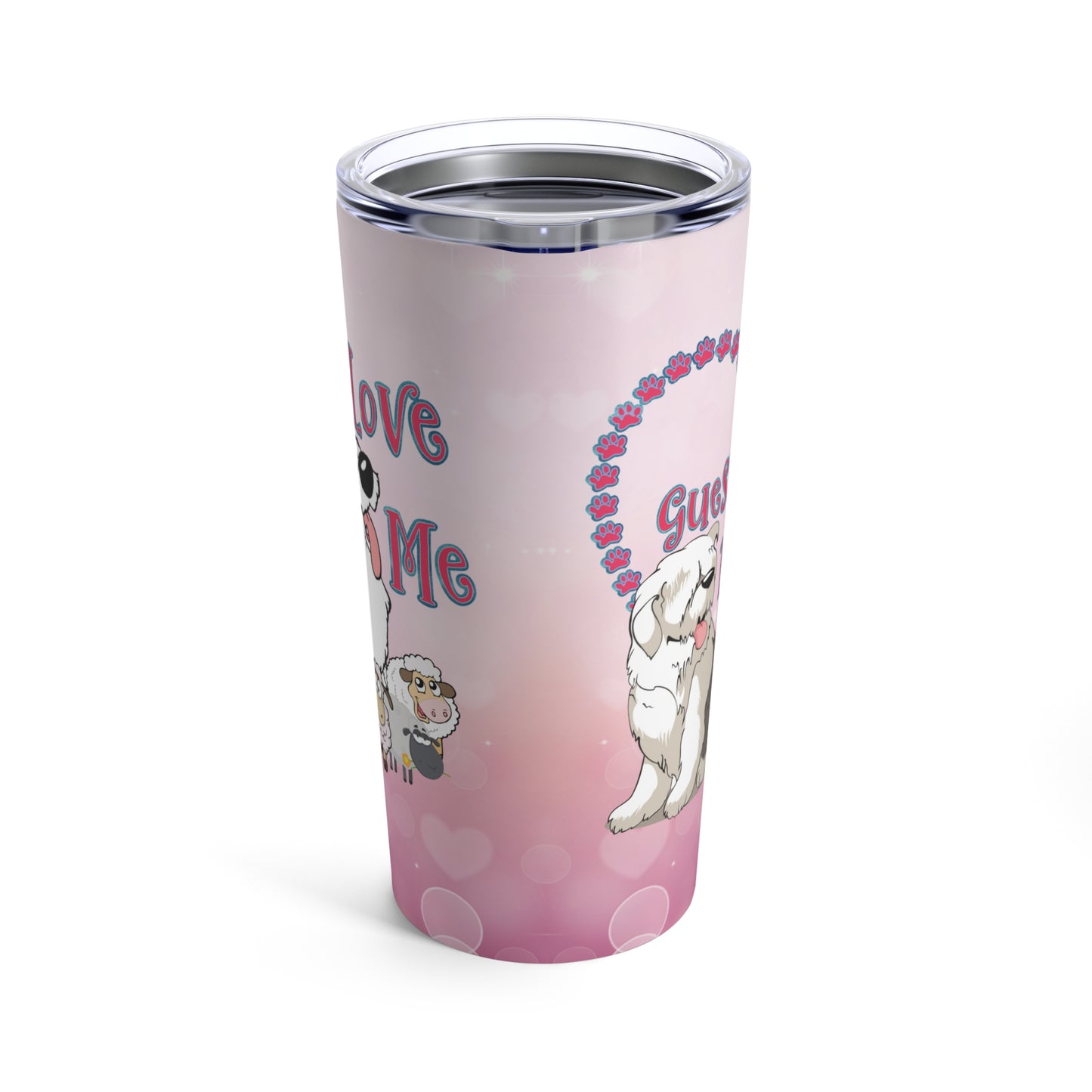 Old English Sheepdog Insulated Tumbler, Old English Sheepdog, You Love Me, 20oz