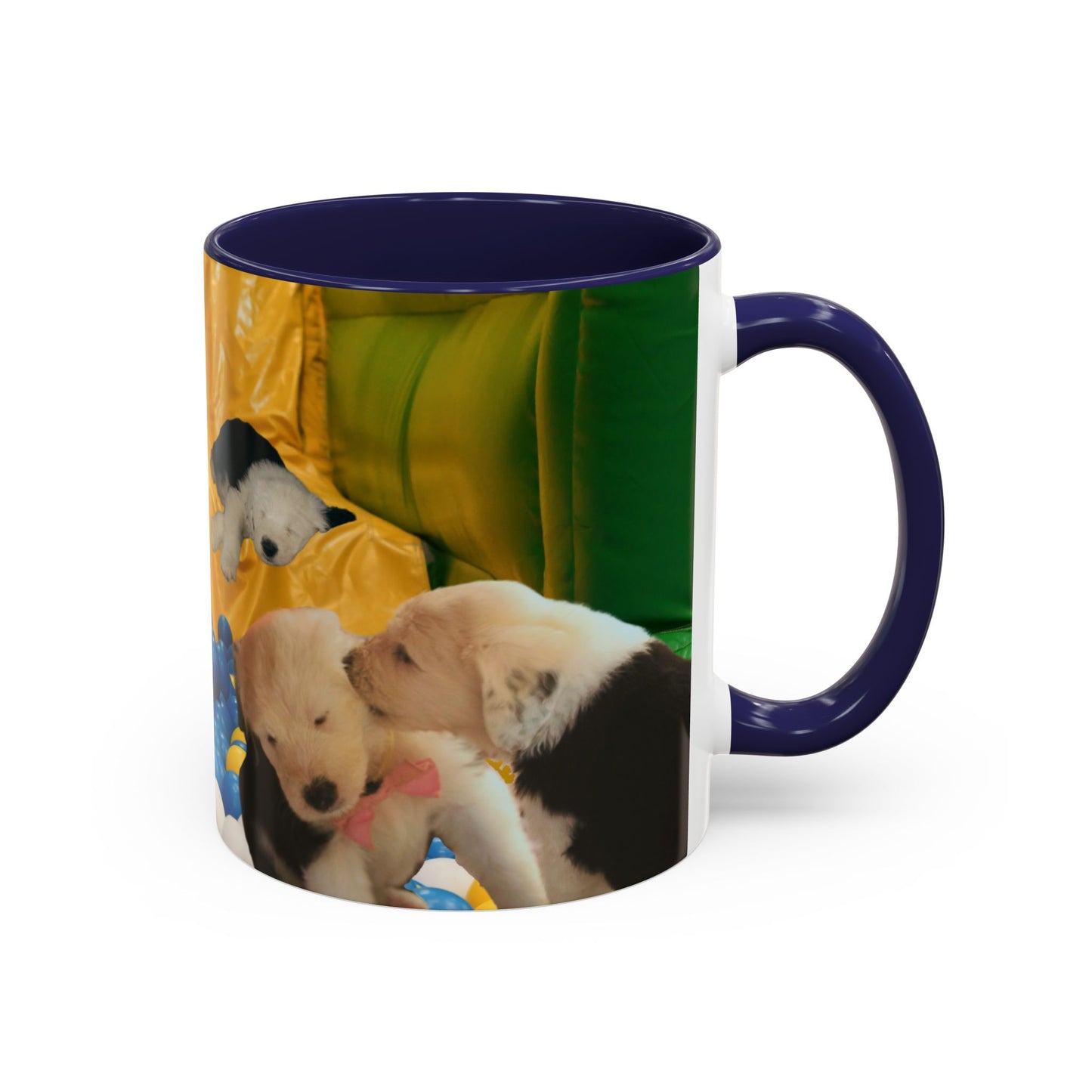 Playing in a Ball Pit, Old English Sheepdog Coffee Mug