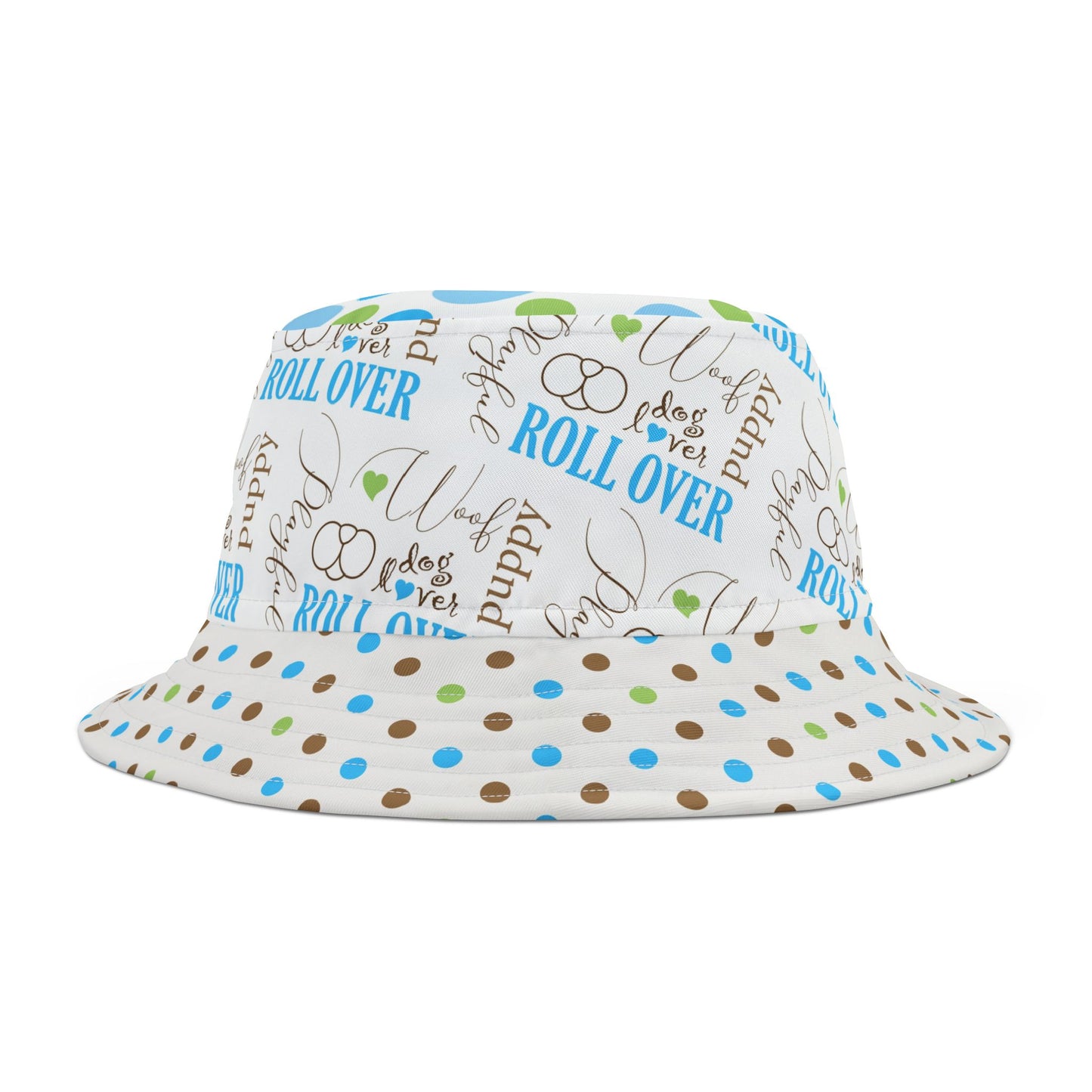 Bucket Hat - Puppy Roll Over Playful Colorful Dog Lover