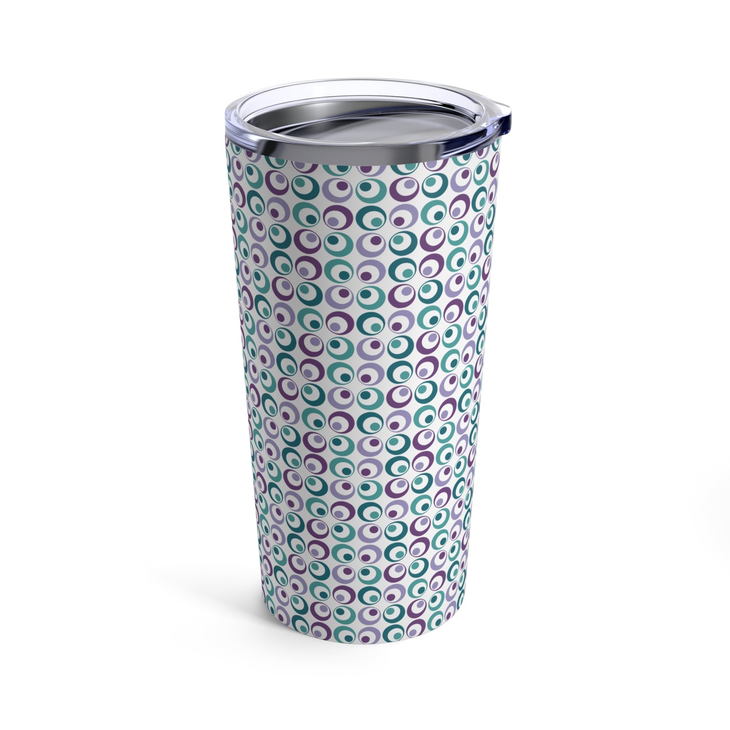 Geometric Travel Tumbler, Very Colorful Geometric Tumbler, Stainless Steel 20oz Tumbler