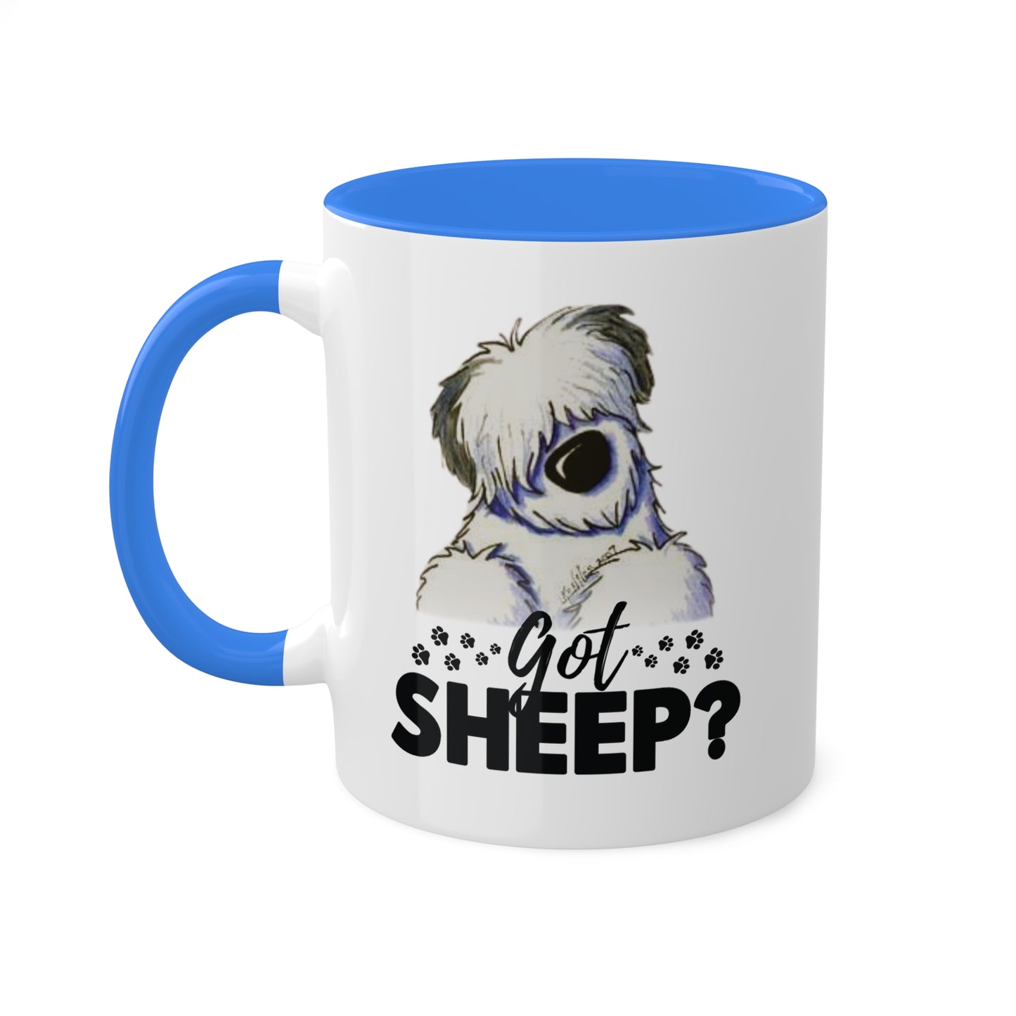 Got Sheep? Colorful Old English Sheepdog Coffee Mugs