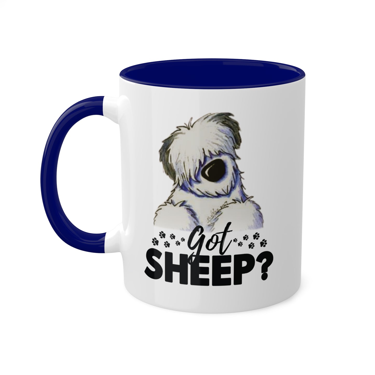 Got Sheep? Colorful Old English Sheepdog Coffee Mugs