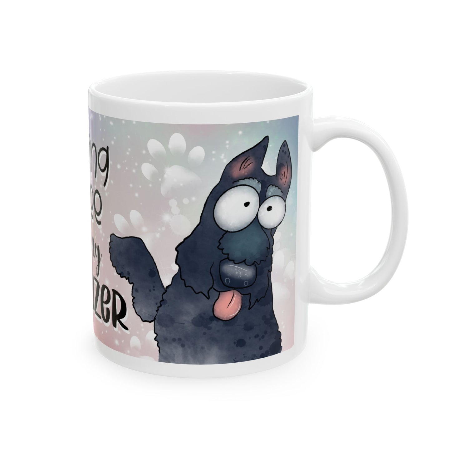 Coffee With My Schnauzer, Ceramic Mug, 11oz, 15oz